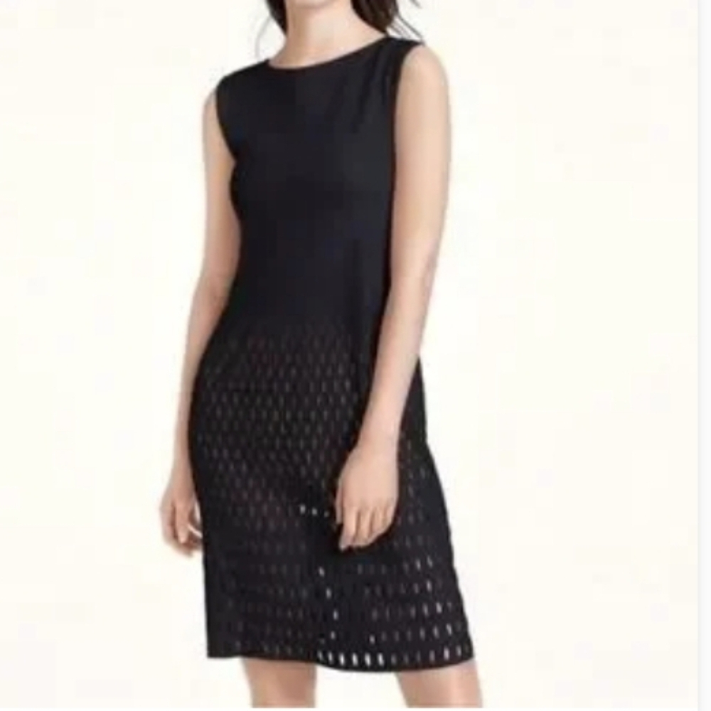 WOLFORD BLACK CASUAL LAZERCUT SLEEVLESS DRESS SIZE XS-S